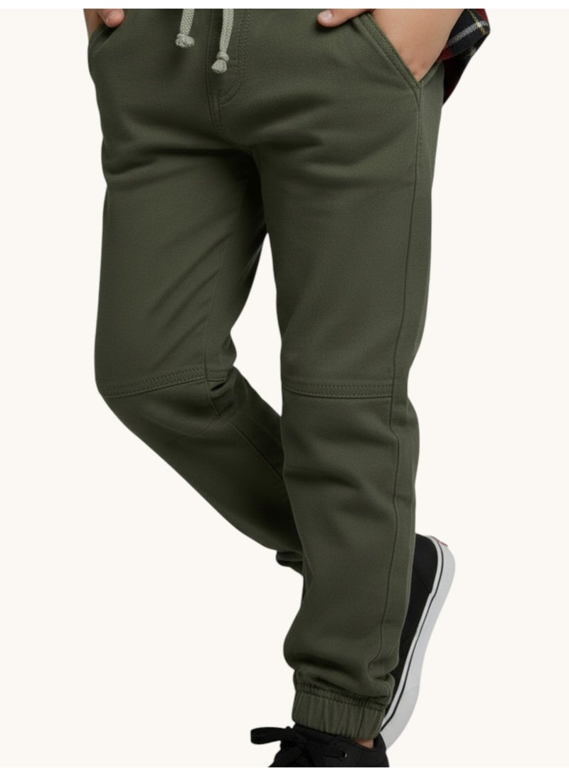 فكتور اند جين بنطلون رياضي للأولاد باللون الزيتوني - Image 4